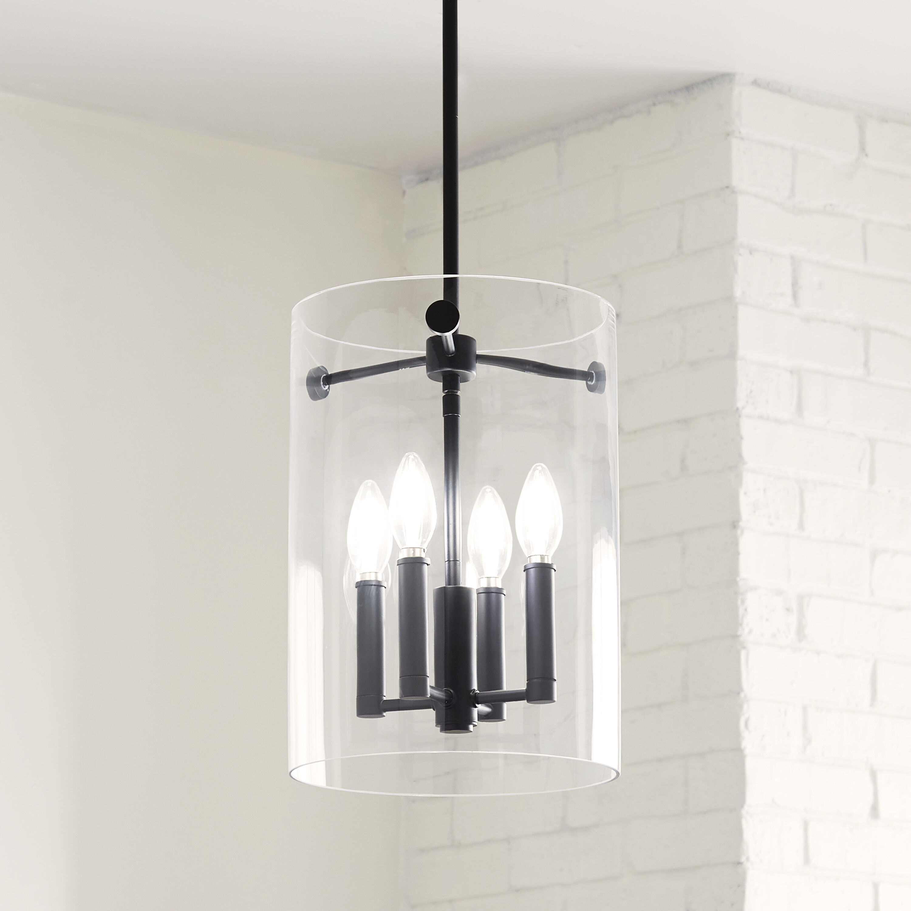 Vissi 4 Light 10 inch Matte Black Pendant Ceiling Light